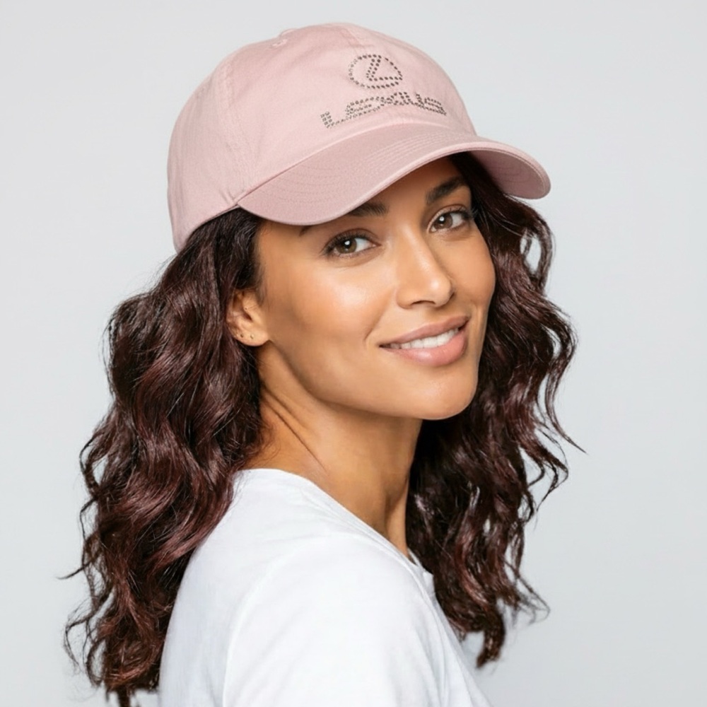 Lexus Light Pink Bling Rhinestone Bedazzled Hat Adjustable Cap